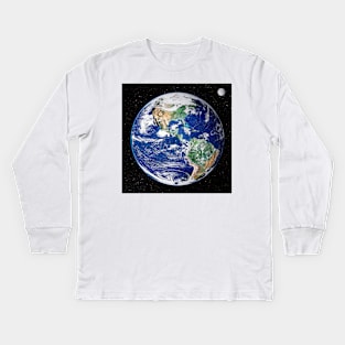 Earth from space, satellite image (C001/1764) Kids Long Sleeve T-Shirt